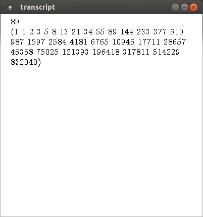 fibo output