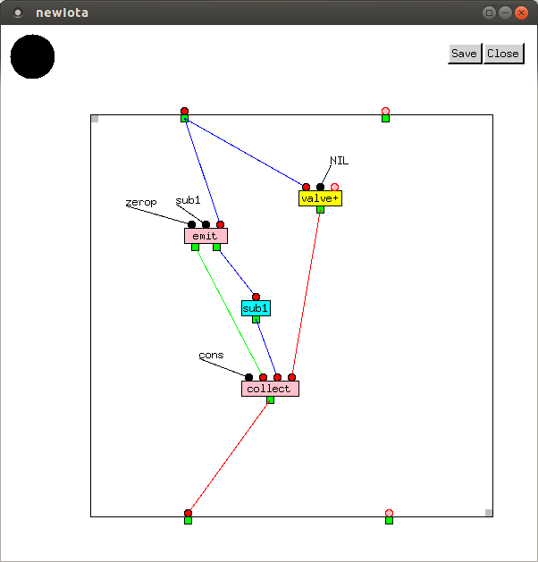 iota using emit and collect