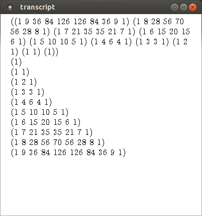 pascal output